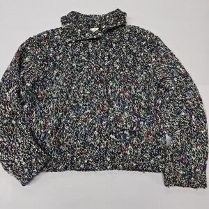 Vintage Jay Jacobs Women Multicolor Knit Turtleneck Sweater Size Small